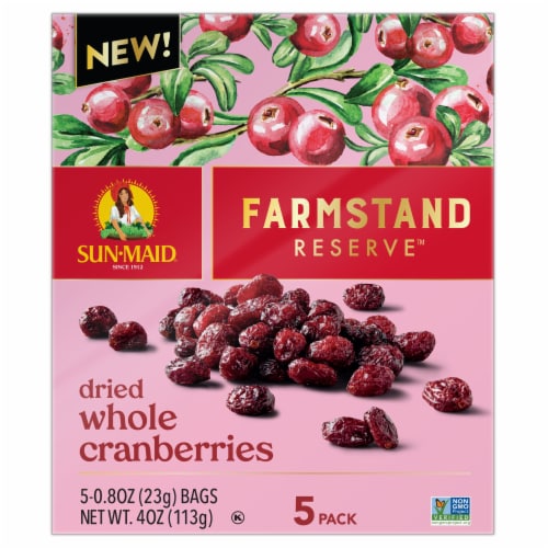Sun-Maid® Farmstand Reserve™ Dried Whole Cranberries Perspective: front