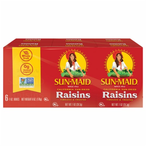 Sun-Maid® California Sun-Dried Raisin Snack Multipack Perspective: front
