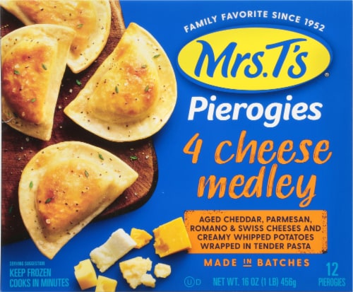 Mrs. T's® Four Cheese Medley Pierogies Perspective: front