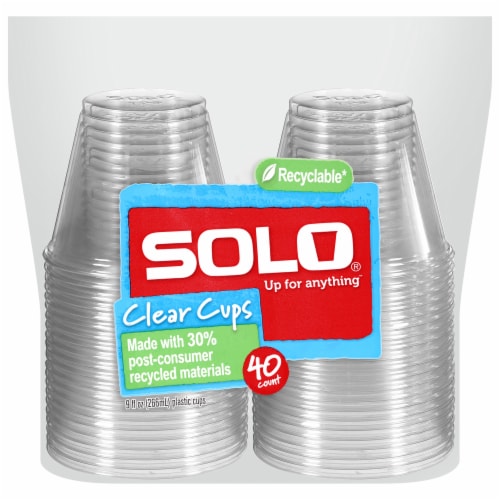 SOLO Cups Plastic Clear 18 Ounce Bag - 28 Count