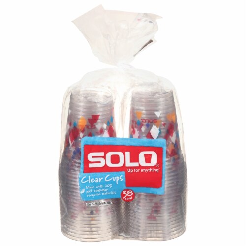 Solo® Printed Clear Cups Perspective: front