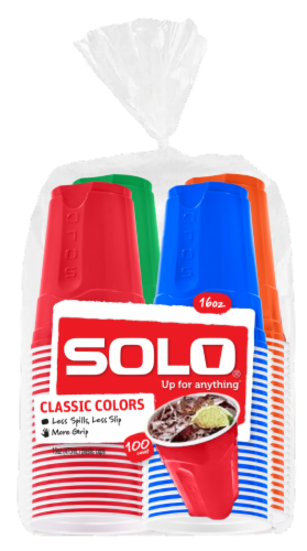 Solo Party Cup Pack - Classic Colors Perspective: front