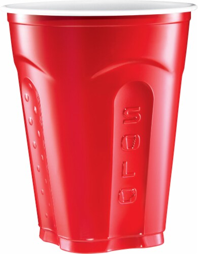 SOLO® Squared® Red 18 oz Solo Cup Perspective: front