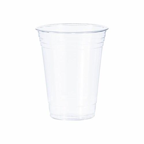 Solo Cold Cups 16 Oz. Ultra Clear 1000/Carton TP16D Perspective: front