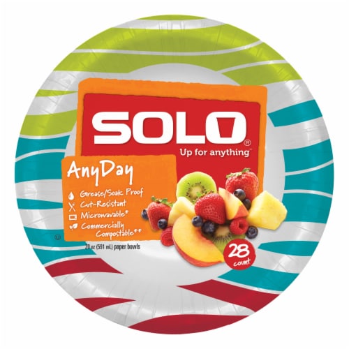 Solo 6 7/8 Heavy Duty Paper Plates, 48-Count Packages (Pack of 12)