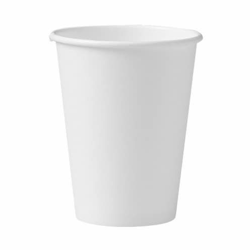 Solo Disposable Drinking Cup White Paper Perspective: front