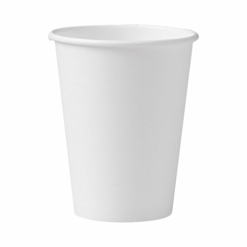 Solo Disposable Drinking Cup White Paper Perspective: front