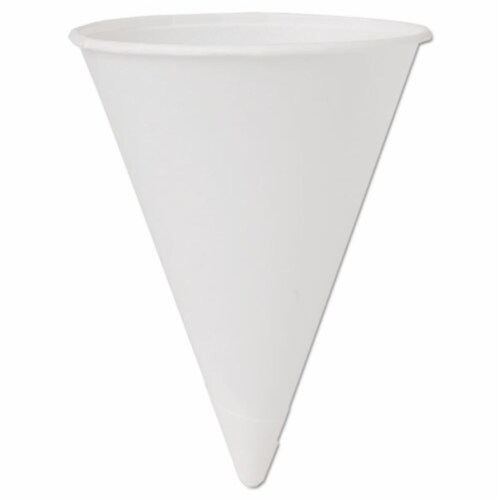 Solo Cup 4BRCT Cone Water Cups Cold Paper 4 oz. White 1 Harris
