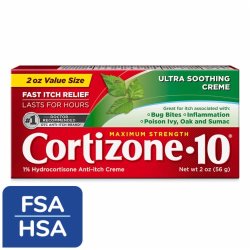 Cortizone-10® Maximum Strength Ultra Soothing Anti-Itch Cream Perspective: front