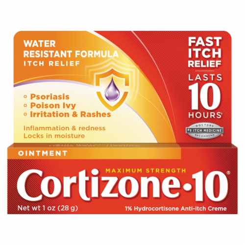 Cortizone 10® Maximum Strength Anti-itch Ointment Perspective: front