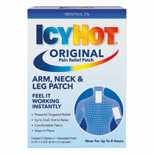 Icy Hot® Arm Neck Leg and Small Areas Extra Strength Medicated Patch Perspective: front