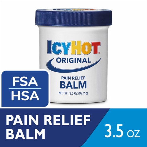 Icy Hot Original Pain Relieving Methyl Salicylate and Menthol Balm Perspective: front