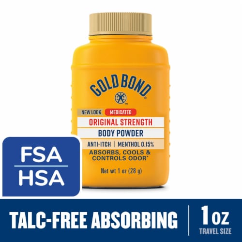 Gold Bond Original Strength Medicated Body Powder Perspective: front