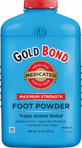 Gold Bond Medicated Maximum Strength Foot Powder Perspective: front