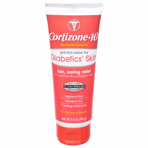 Cortizone 10 Diabetics Anti-Itch Lotion Perspective: front
