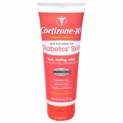 Cortizone 10 Diabetics Anti-Itch Lotion Perspective: front