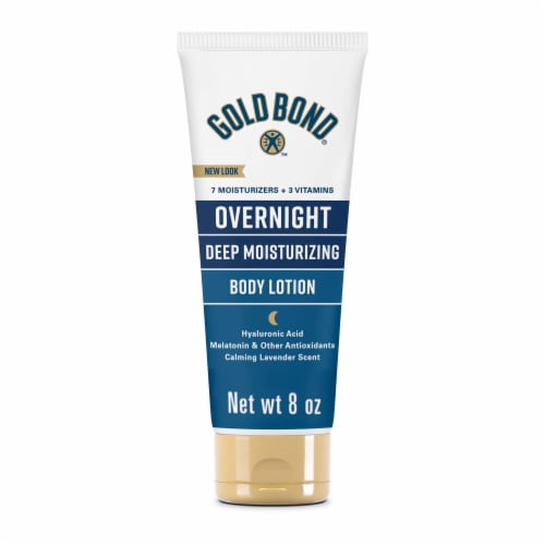 Gold Bond Overnight Deep Moisturizing Lotion Skin Therapy Lotion With Calming Scent Perspective: front