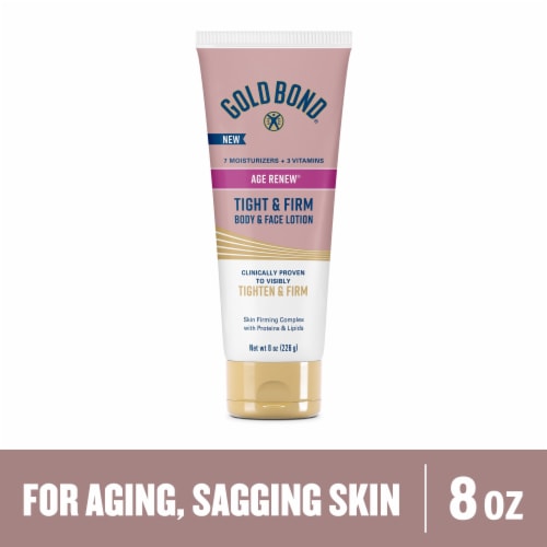 Gold Bond Age Renew Tight & Firm Body & Face Lotion for Aging Dry Skin Perspective: front