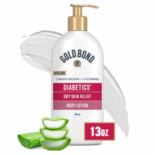 Gold Bond® Diabetics' Dry Skin Relief Body Lotion With Aloe Perspective: front