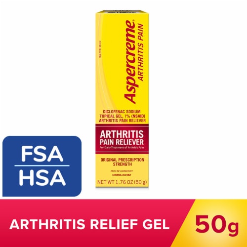 Aspercreme Maximum Strength Arthritis Pain Relief Gel Diclofenac Sodium Perspective: front