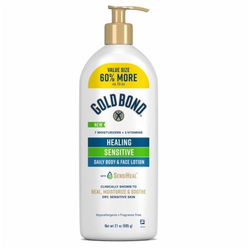 Gold Bond® Healing Sensitive Daily Body and Face Lotion Perspective: front
