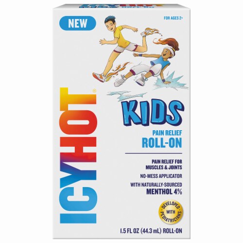Icy Hot Kids Muscle & Joint Pain Relief Roll On Perspective: front