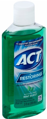 ACT Restoring Mint Burst Mouthwash Perspective: front