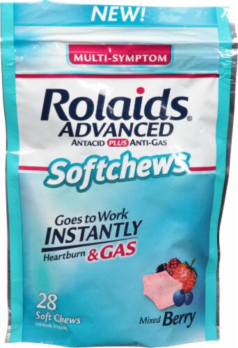 Rolaids® Advanced Mixed Berry Softchews Perspective: front
