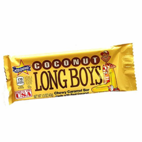 Atkinson's® Coconut Long Boys Chewy Caramel and Coconut Bar Perspective: front