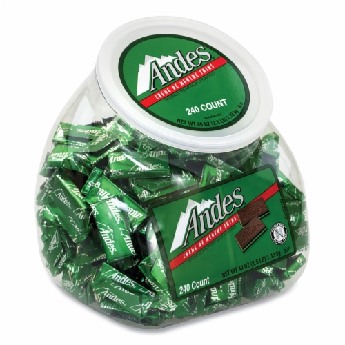 ANDES Creme de Menthe Chocolate Mint Thins Perspective: front