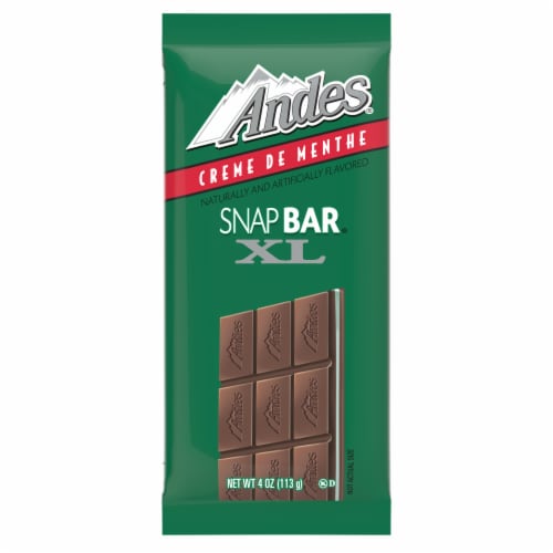 Andes® Creme De Menthe Snap Chocolate Bar Perspective: front