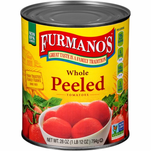 Furmano's® Whole Peeled Tomatoes Perspective: front