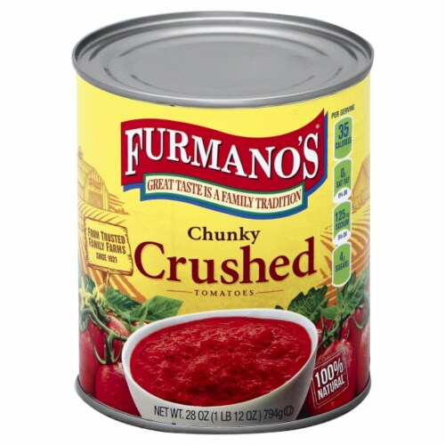 Furmano's® Chunky Crushed Tomatoes Perspective: front