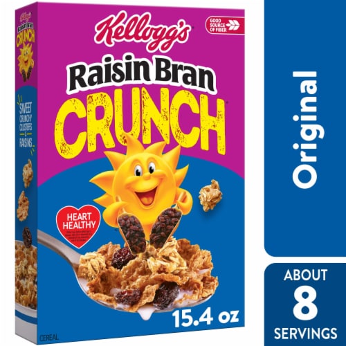 Kellogg's® Raisin Bran Crunch Cereal Perspective: front
