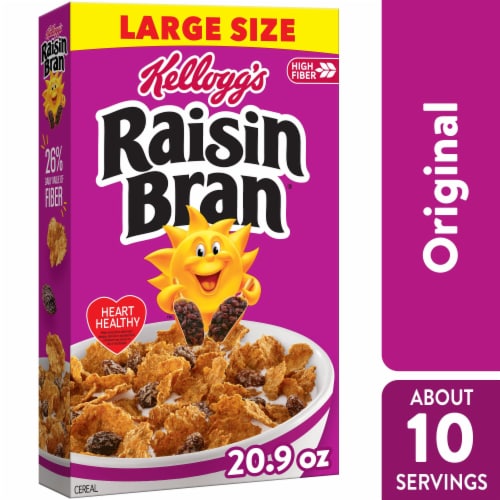 Kellogg's® Raisin Bran Large Size Cereal Perspective: front