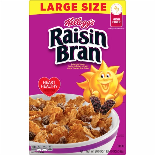 Kellogg's® Raisin Bran Large Size Cereal Perspective: front