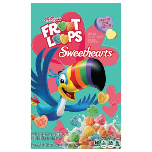 Kellogg's® Sweethearts® Fruit Loops® Cereal Perspective: front