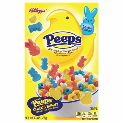 Kellogg's® Peeps® Marshmallow Flavored Cereal Perspective: front