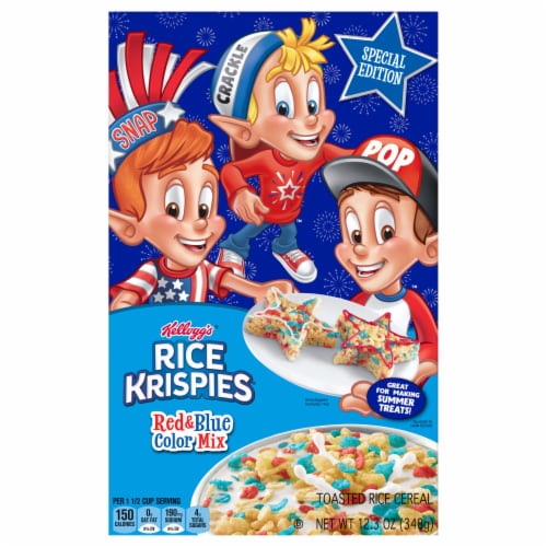 Rice Krispies® Red & Blue Color Mix Cereal Perspective: front