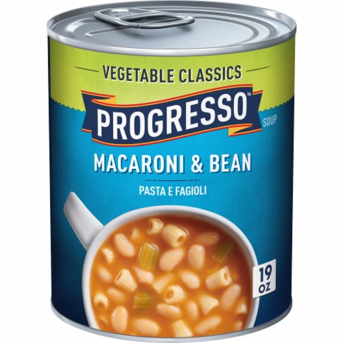 Progresso Vegetable Classics Macaroni and Bean Soup Perspective: front