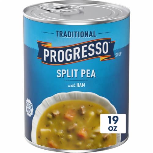 Progresso Traditional Canned Split Pea with Ham Soup Perspective: front