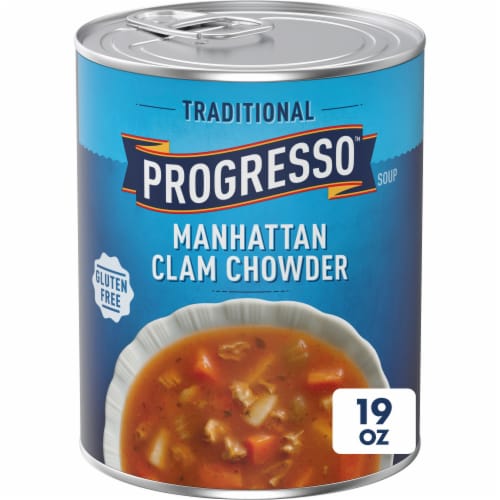 Progresso Gluten Free Traditional Manhattan Clam Chowder Canned Soup Perspective: front