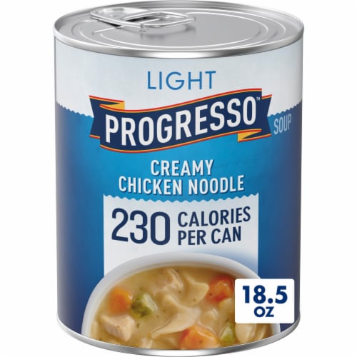 Progresso Light Creamy Chicken Noodle Canned Soup Perspective: front