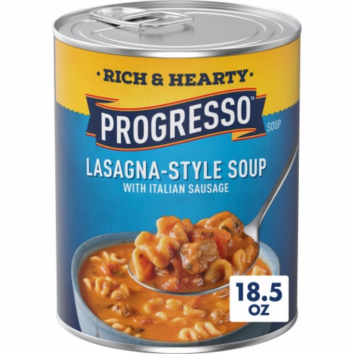 Progresso™ Rich & Hearty Lasagna-Style With Italian Sausage Soup Perspective: front