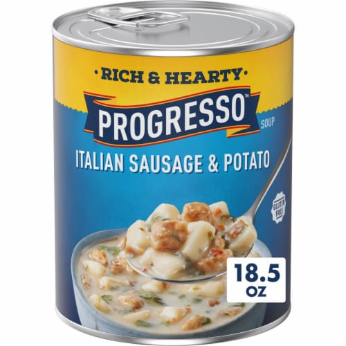 Progresso™ Rich & Hearty Gluten Free Italian Sausage & Potato Canned Soup Perspective: front