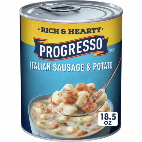 Progresso™ Rich & Hearty Gluten Free Italian Sausage & Potato Canned Soup Perspective: front