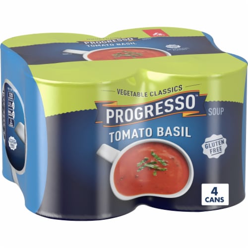 Progresso Vegetable Classics Tomato Basil Canned Soup Perspective: front
