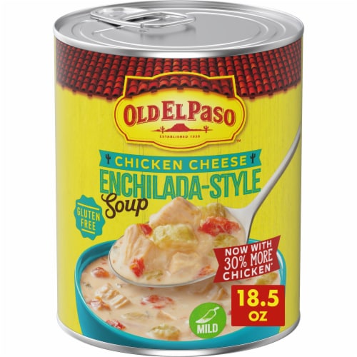 Old El Paso Chicken Cheese Enchilada-Style Canned Soup Perspective: front