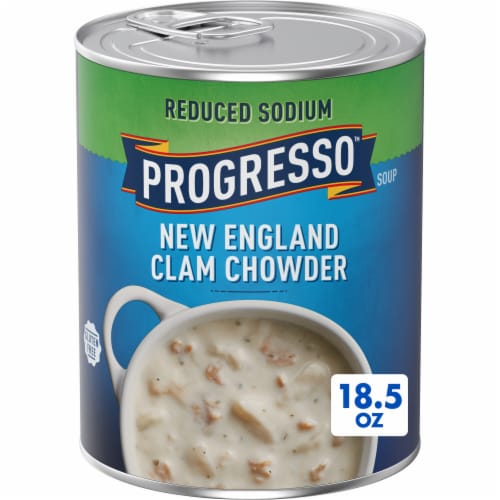 Progresso Reduced Sodium New England Clam Chowder Canned Soup Perspective: front