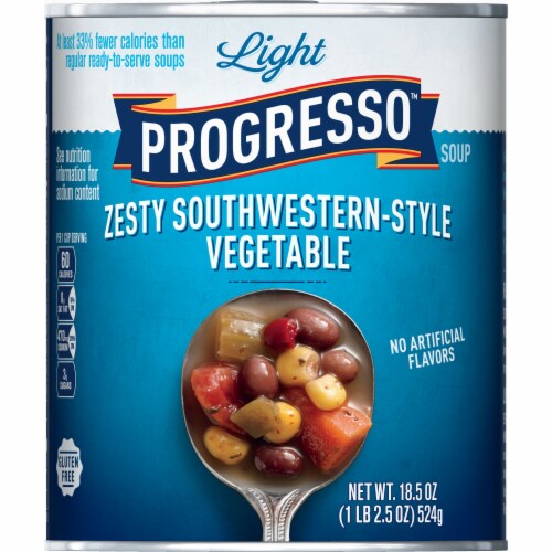 Progresso™ Light Zesty Southwestern Style Vegetable Soup Perspective: front